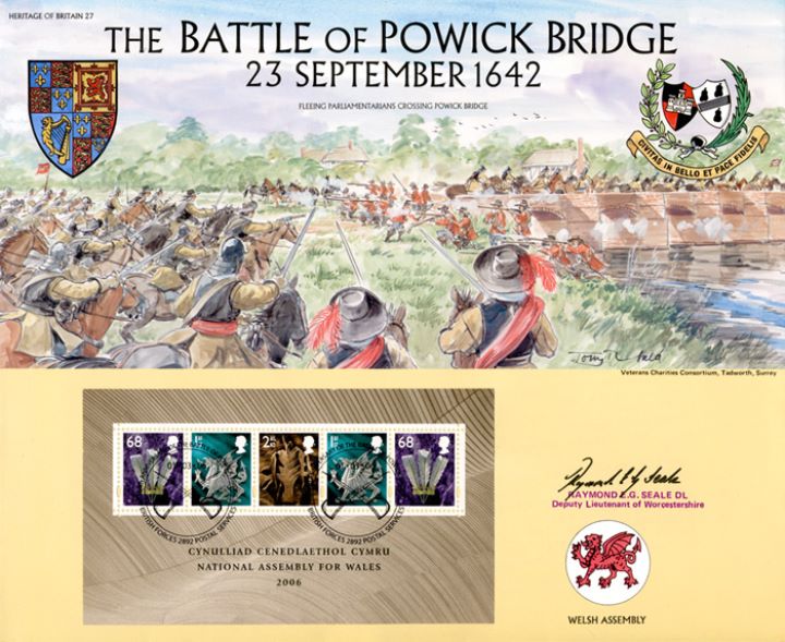 Welsh Assembly: Miniature Sheet, The Battle of Powick Bridge