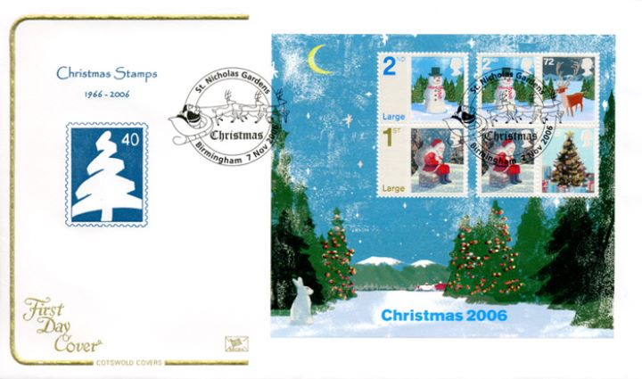 Christmas 2006: Miniature Sheet, Xmas Tree on Stamp