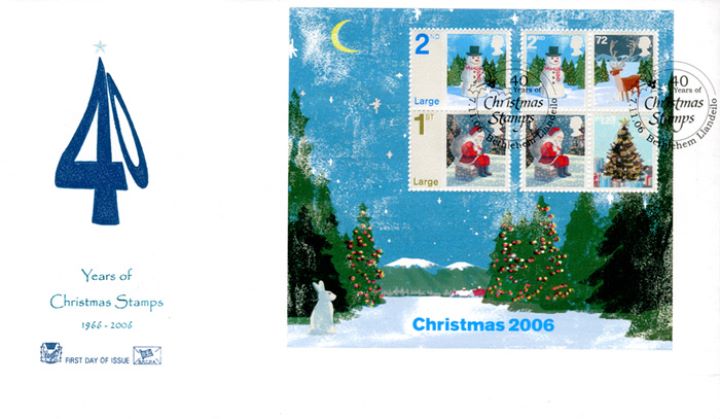 Christmas 2006: Miniature Sheet, 40 Years of Christmas Stamps