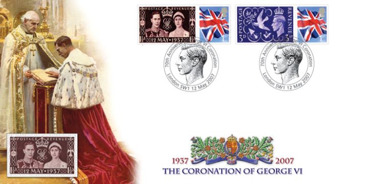 Coronation of George VI, 70th Anniversary Cover 1