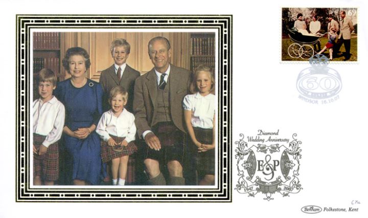 Diamond Wedding: Miniature Sheet, The Royal Family