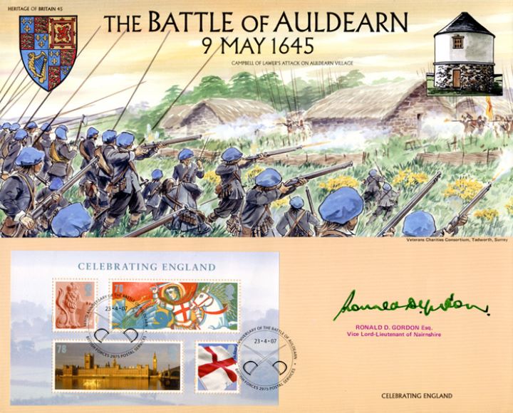 Celebrating England: Miniature Sheet, The Battle of Auldearn