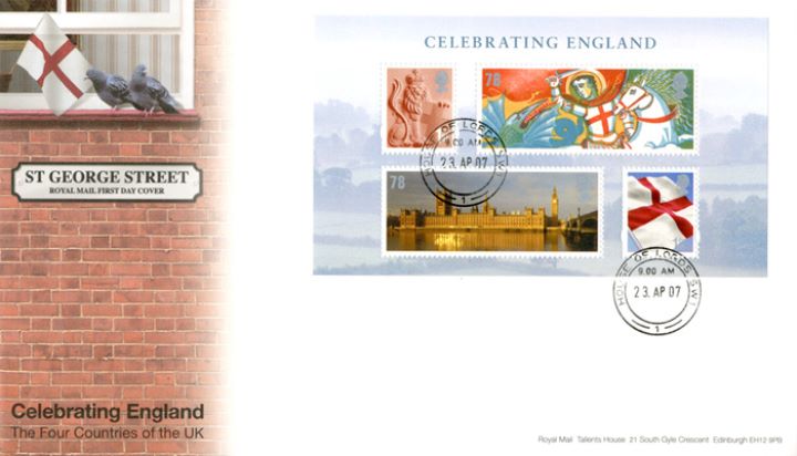 Celebrating England: Miniature Sheet, House of Commons & Lords cds