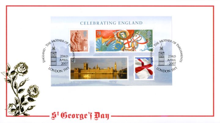 Celebrating England: Miniature Sheet, The English Rose