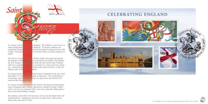 Celebrating England: Miniature Sheet, The History of St. George