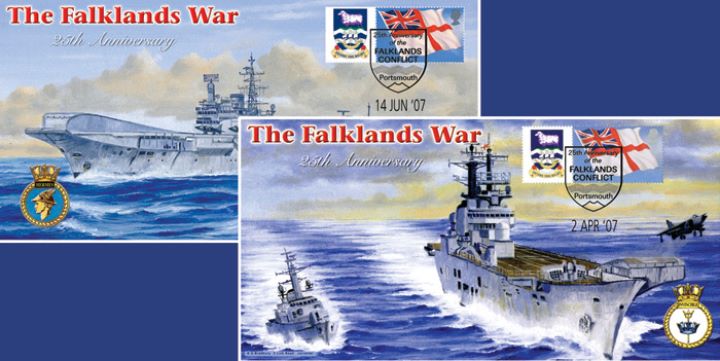 The Falklands War, HMS Hermes & HMS Invincible