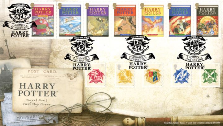 Harry Potter, With all twelve stamps