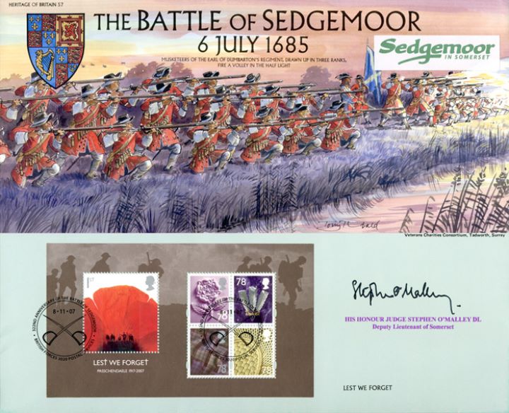 Lest We Forget 2007: Miniature Sheet, Battle of Sedgemoor