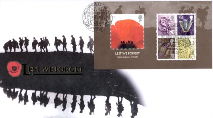 Lest We Forget 2007: Miniature Sheet, Silhouette of Soldiers