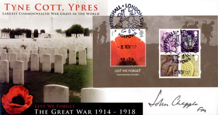 Lest We Forget 2007: Miniature Sheet, Tyne Cott, Ypres