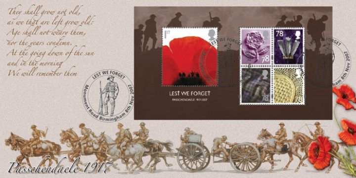 Lest We Forget 2007: Miniature Sheet, Royal Engineers Signal Service