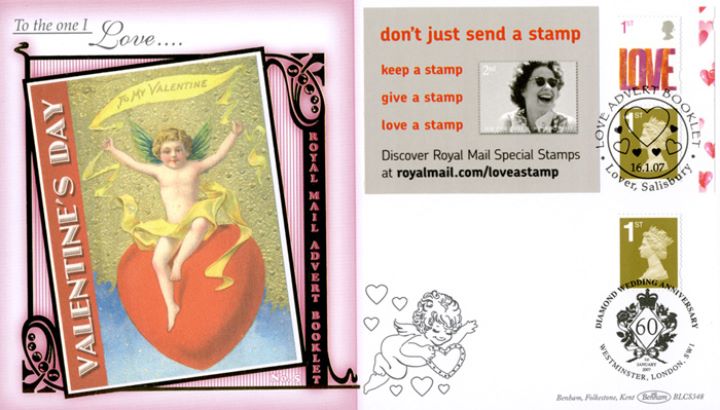 Self Adhesive: Love: 6 x 1st Advert, Valentine's Day