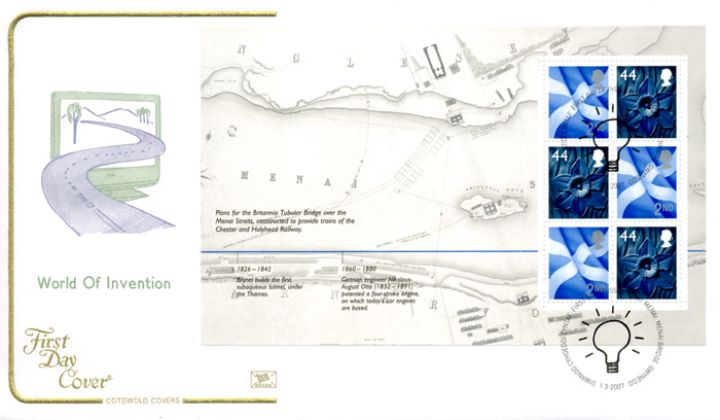 PSB: World of Invention - Pane 1, Plan for Britannia Tubular Bridge