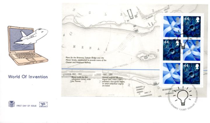 PSB: World of Invention - Pane 1, Plan for Britannia Tubular Bridge