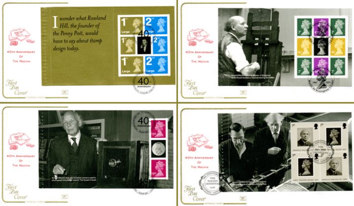 PSB: Machin 40 Years, Envelope and Coins