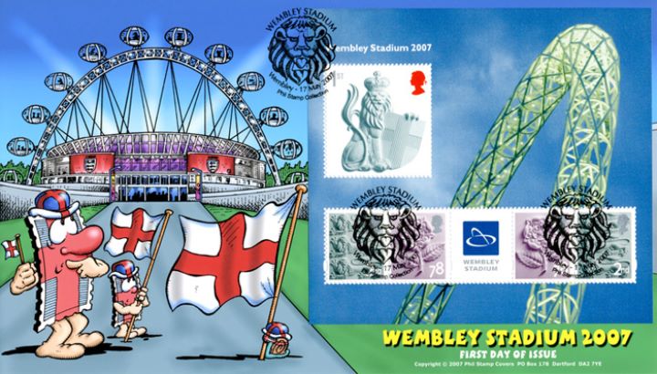 Wembley Stadium: Miniature Sheet, Flying the Flag