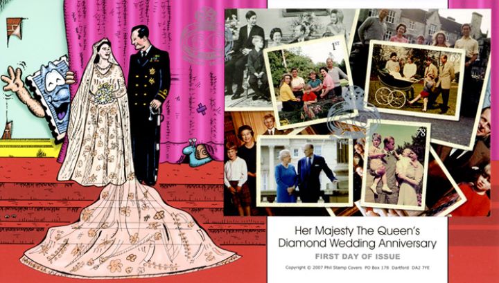 Diamond Wedding: Miniature Sheet, The Official Portrait