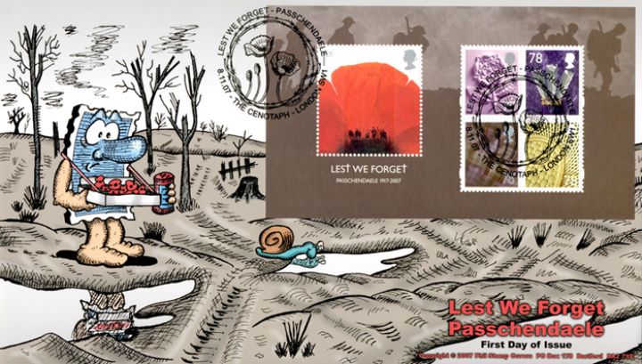 Lest We Forget 2007: Miniature Sheet, Poppy Day on Battlefield