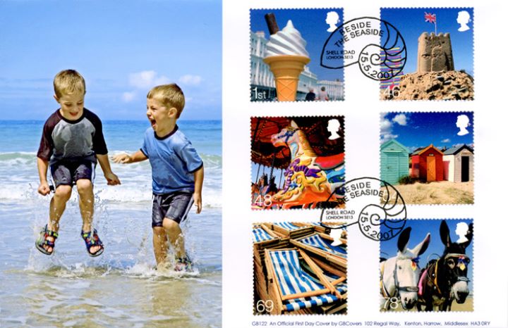 Beside the Seaside, Children playing in sea