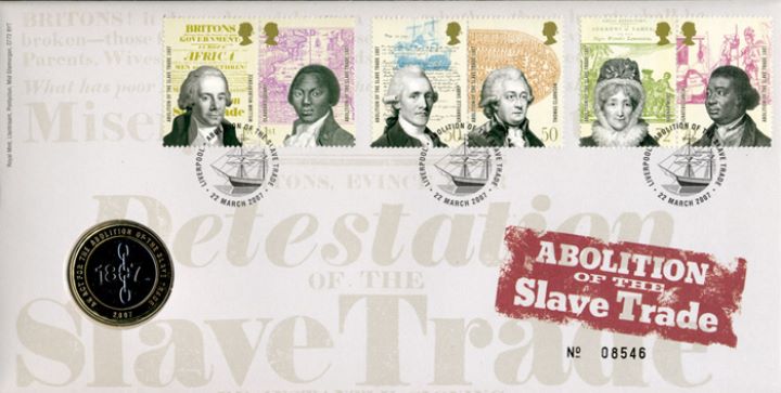 Abolition of the Slave Trade, £2 Coin Cover