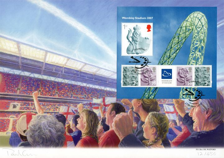 Wembley Stadium: Miniature Sheet, Cheering Fans