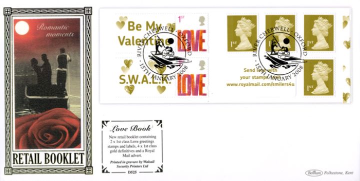 Self Adhesive: 6 x 1st Advert (Valentines), Romantic Evening