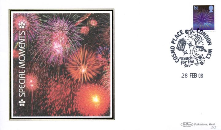 Self Adhesive: 6 x 1st Smilers Advert No. 5, Fireworks