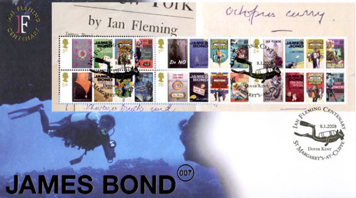 James Bond: Miniature Sheet, Scuba Diver