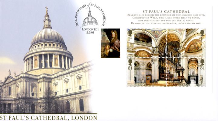 Cathedrals: Miniature Sheet, St Paul's Cathedral