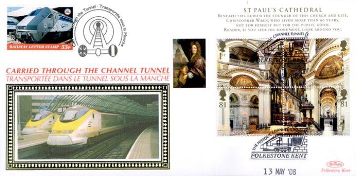 Cathedrals: Miniature Sheet, Historic Channel Tunnel