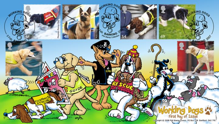 Working Dogs, Cartoon Dogs