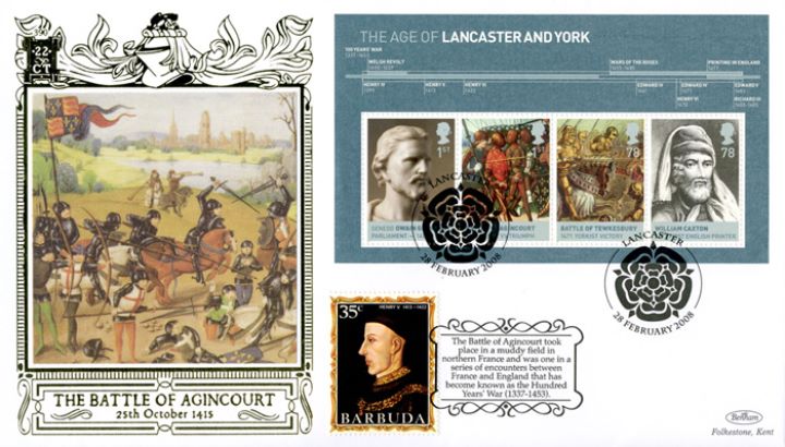 The Houses of Lancaster & York: Miniature Sheet, The Battle of Agincourt