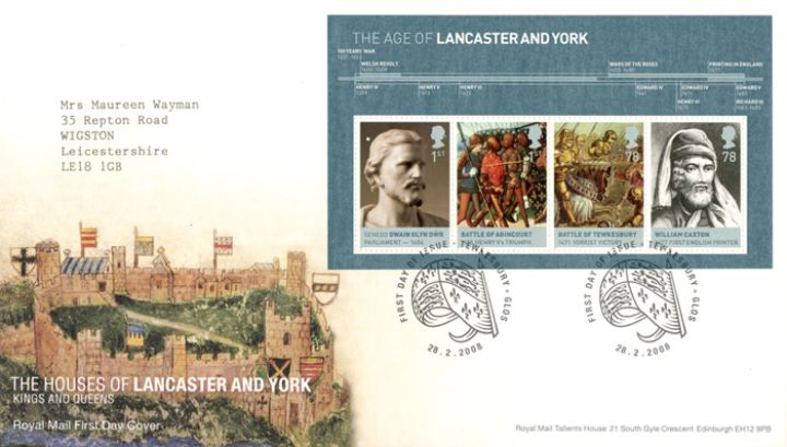 The Houses of Lancaster & York: Miniature Sheet, Medieval Castle