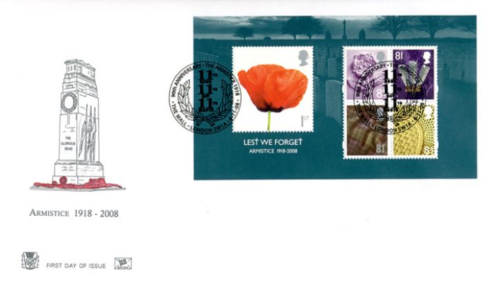 Lest We Forget 2008: Miniature Sheet, The Cenotaph