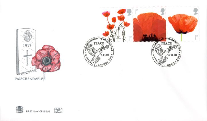 Lest We Forget 2008: Set of three designs, War Grave and Poppy