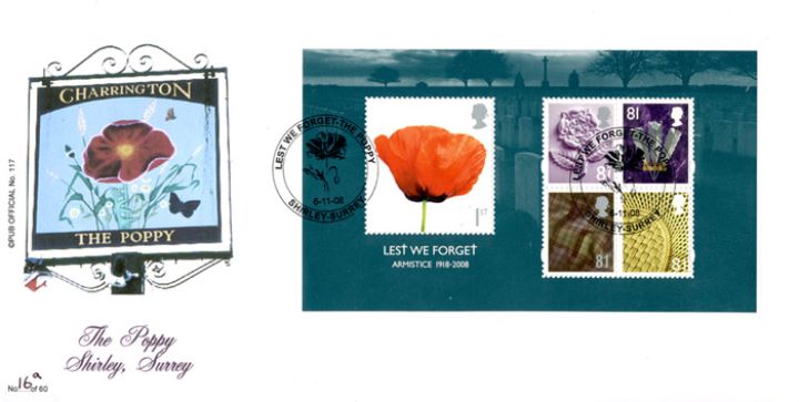 Lest We Forget 2008: Miniature Sheet, The Poppy