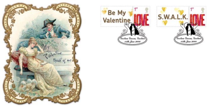 Self Adhesive: 6 x 1st Advert (Valentines), Be My Valentine