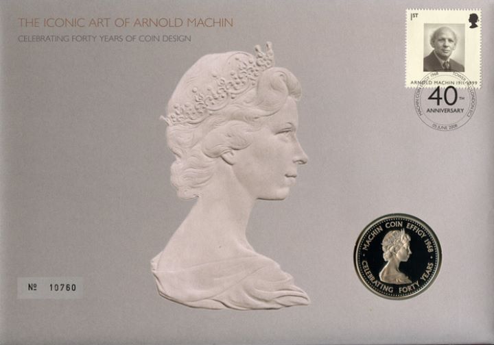 Machin 40 Years: Miniature Sheet, 40 Years of Machin Coin Design