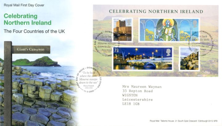 Celebrating Northern Ireland: Miniature Sheet, Giant's Causeway