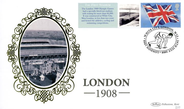 Olympics [Commemorative Sheet], The First Stadium