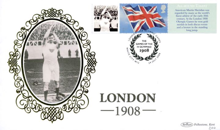 Olympics [Commemorative Sheet], Discus Champion