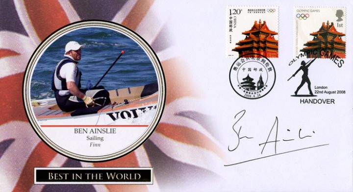 Olympics: Miniature Sheet, Signed Ben Ainslie