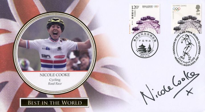 Olympics: Miniature Sheet, Signed Nicole Cooke