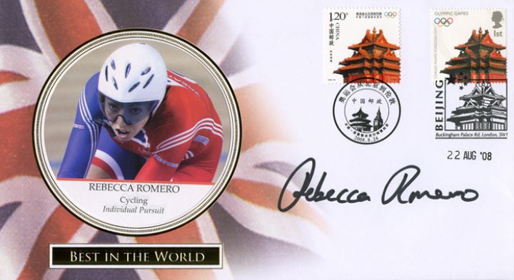 Olympics: Miniature Sheet, Signed Rebecca Romero