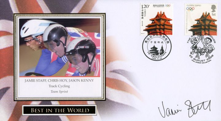 Olympics: Miniature Sheet, Signed Jamie Staff