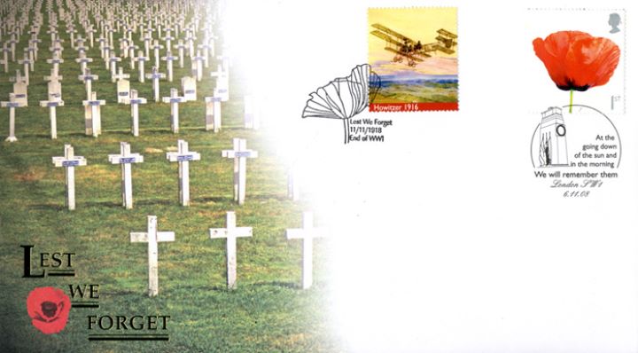 Lest We Forget 2008: Set of three designs, War Graves