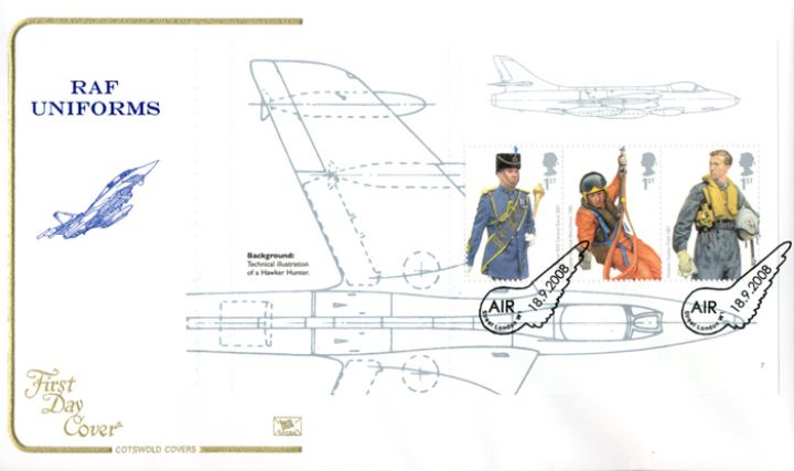 PSB: RAF Uniforms - Pane 1, Plan of Hawker Huner