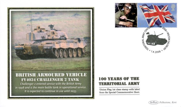 Territorial Army [Commemorative Sheet], Challenger 2 Tank