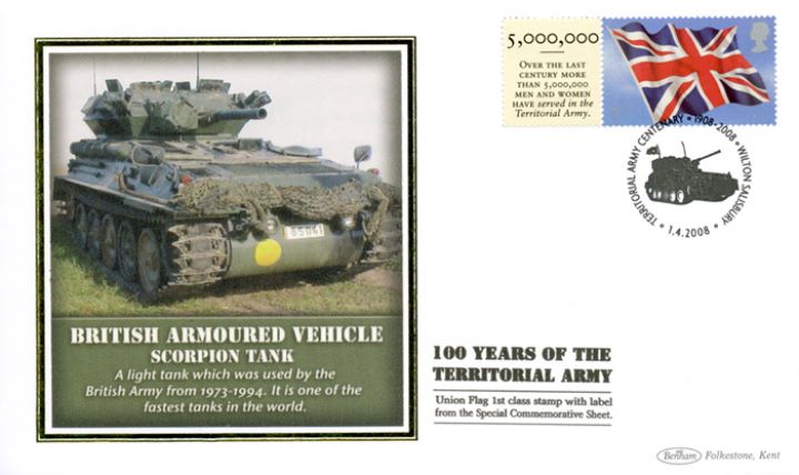 Territorial Army [Commemorative Sheet], Scorpion Tank