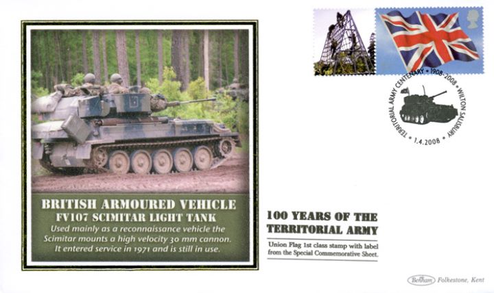 Territorial Army [Commemorative Sheet], Scimitar Light Tank